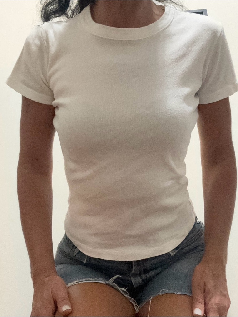 John Galt crew  Neck White Tee